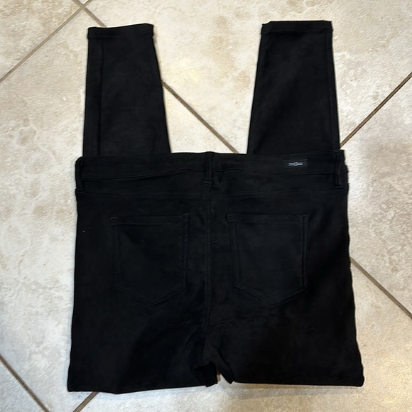Liverpool Abby Black Faux Suede Ankle Skinny Jeans Pants 12 - Picture 9 of 10